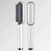 Mandotos SleekStyle Electric Comb with ergonomic handle and charging port, designed for easy grooming and hair styling.