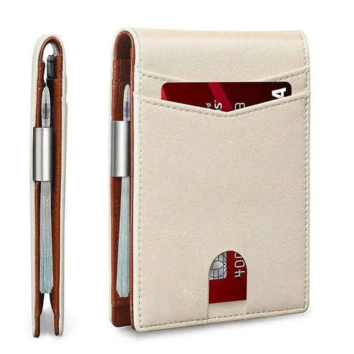 Slim RFID Leather Wallet - MANDOTOS