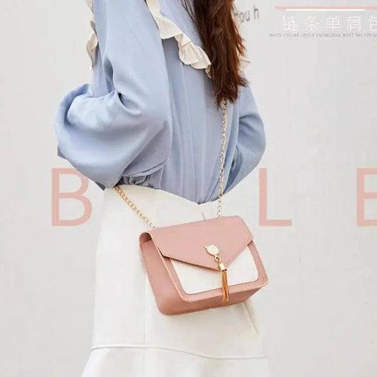 Small Crossbody Bags For Women Cat Lock Chain Messenger Bags - MANDOTOS