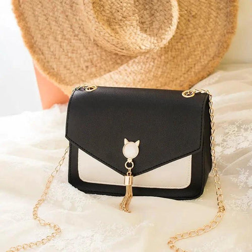 Small Crossbody Bags For Women Cat Lock Chain Messenger Bags - MANDOTOS