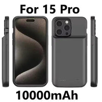 Mandotos Smart Clip-On Power Bank attached to a smartphone, portable charging device with compact design and clip attachment.