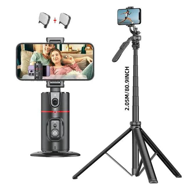 Mandotos smart tracking camera stand with adjustable mount for stable, hands-free camera positioning and smooth tracking.