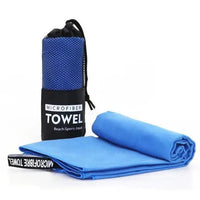 Mandotos Speedy Absorb Microfiber Towel spread out, showing its soft, lightweight fabric ideal for quick drying and travel use.
