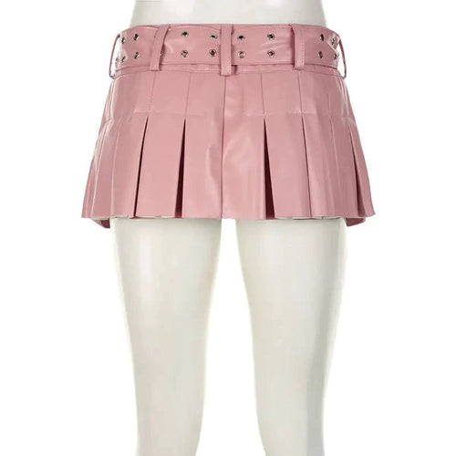 Spice Faux Leather Pleat Mini - MANDOTOS