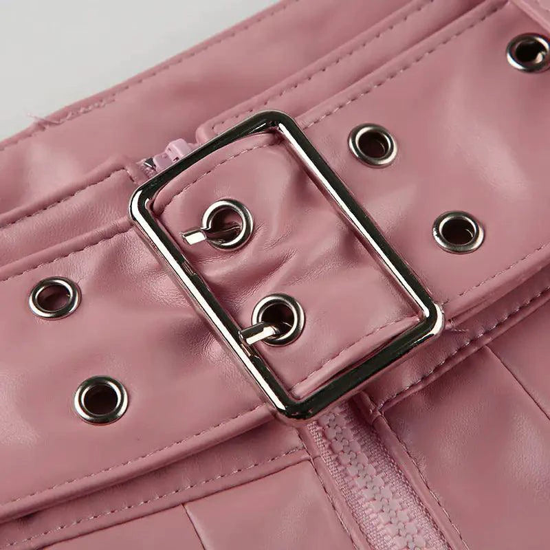 Spice Faux Leather Pleat Mini - MANDOTOS
