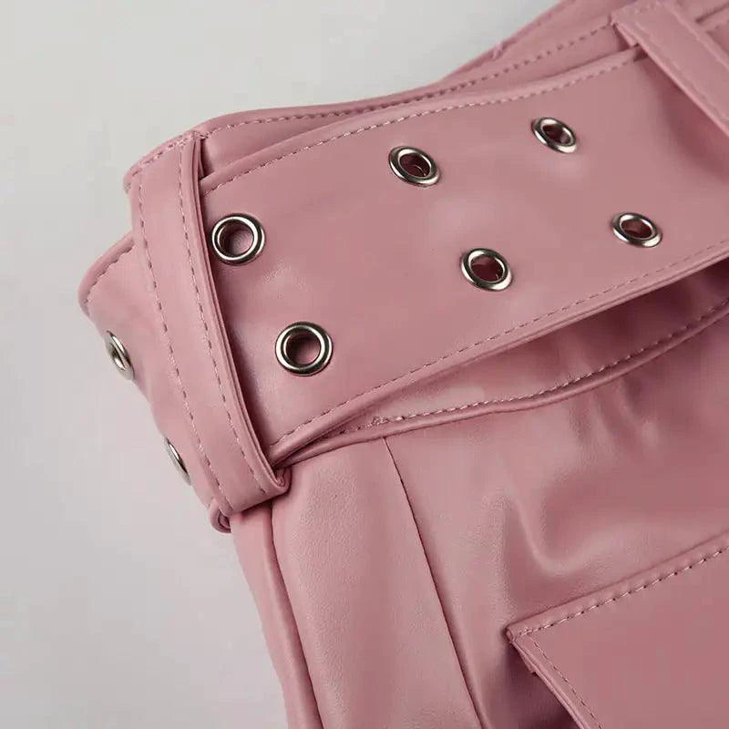 Spice Faux Leather Pleat Mini - MANDOTOS