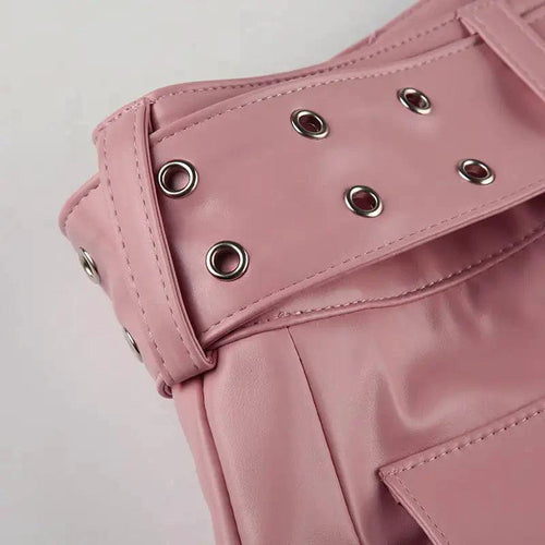 Spice Faux Leather Pleat Mini - MANDOTOS