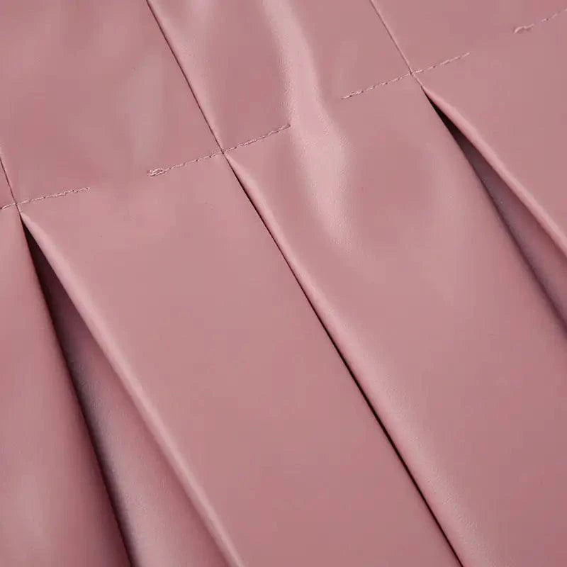 Spice Faux Leather Pleat Mini - MANDOTOS