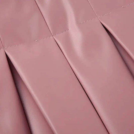 Spice Faux Leather Pleat Mini - MANDOTOS