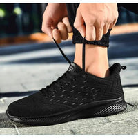 Mandotos Sports Flying Woven Cold Sticky Ultralight Casual Running Shoes showing woven fabric upper and sleek athletic design