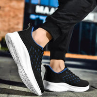 Mandotos Sports Flying Woven Cold Sticky Ultralight Casual Running Shoes with breathable mesh and lightweight design.