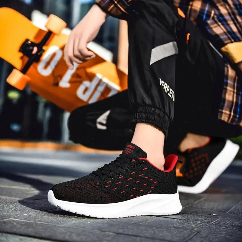 Sports Flying Woven Cold Sticky Ultralight Casual Running Shoes - MANDOTOS