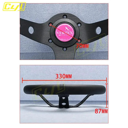 Sports Leather Steering Wheel - MANDOTOS