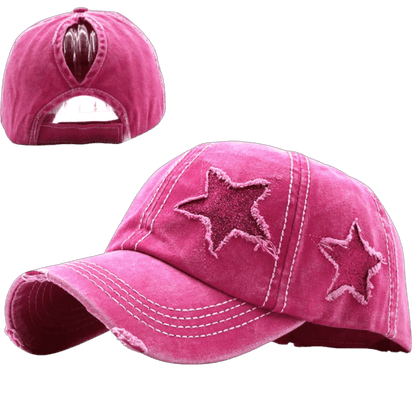 Star Denim Baseball Cap - MANDOTOS
