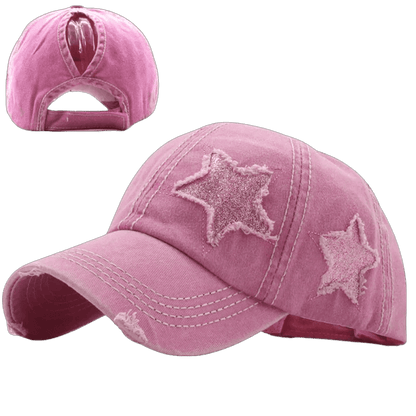 Star Denim Baseball Cap - MANDOTOS