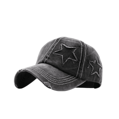 Star Denim Baseball Cap - MANDOTOS