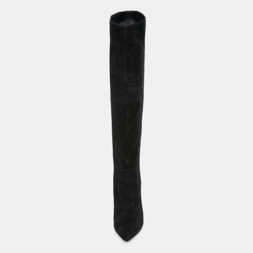 Stiletto Heels Pleated High Over The Knee Boots - MANDOTOS