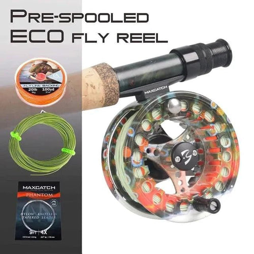Mandotos Stream Master fishing reel with metal body and ergonomic handle, ideal for freshwater and saltwater fishing.