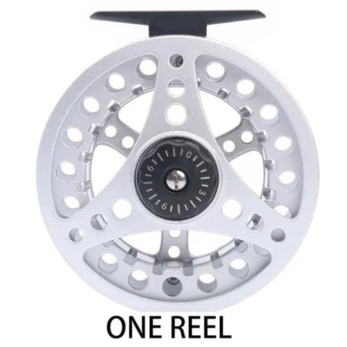 Mandotos Stream Master fishing reel with metal body and spool, designed for smooth casting and durability during fishing trips.