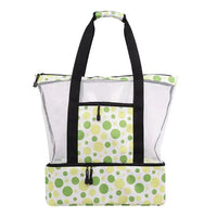 Mandotos summer beach cooler tote with insulated interior and sturdy handles for outdoor picnics and beach days.
