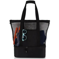 Mandotos summer beach cooler tote with insulated interior, durable fabric, and carrying handles for beach outings.