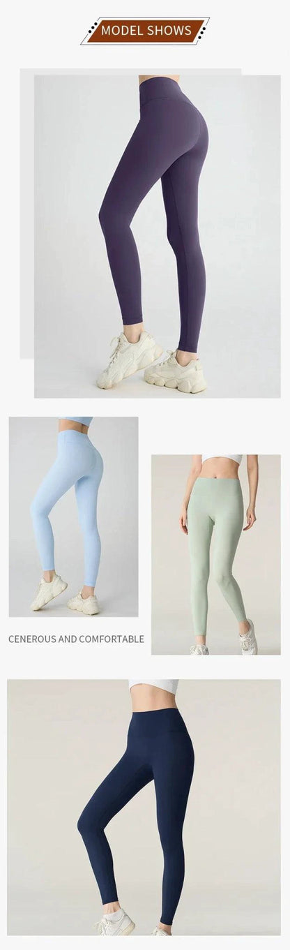 Summer Hot Sale Yoga Leggings High Waist Breathable Quick Drying Yoga Pants Fitness Running Cycling Workout Gym Clothing - MANDOTOS
