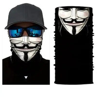 Mandotos SunGuard UV Shield Scarf in lightweight fabric, featuring a breathable design for sun protection and style.