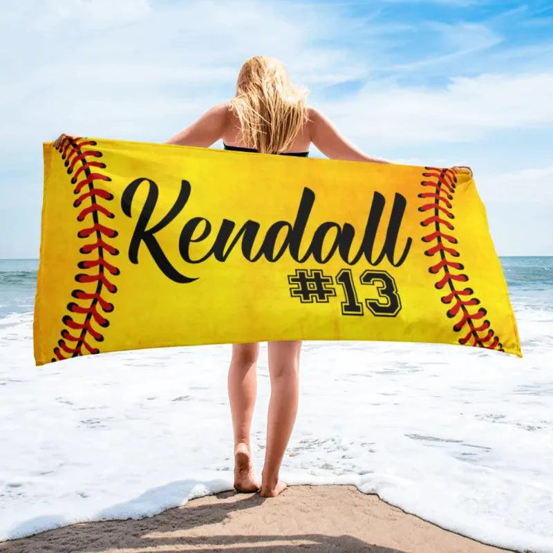 SwiftDry Patterned Beach Towel - MANDOTOS
