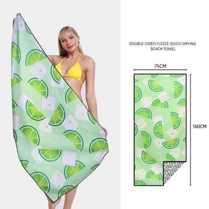 SwiftDry Patterned Beach Towel - MANDOTOS
