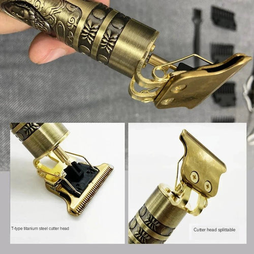 T9 Hair Clipper Repair Beard Shaving Body Hair Trimmer Clippers Electric Machine Men Haircut Machine 0mm Barber Shaver - MANDOTOS