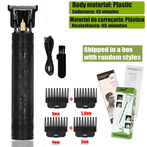 T9 Hair Clipper Repair Beard Shaving Body Hair Trimmer Clippers Electric Machine Men Haircut Machine 0mm Barber Shaver - MANDOTOS