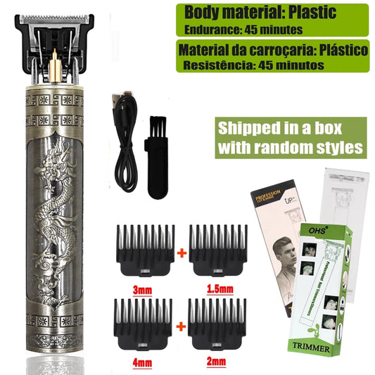 T9 Hair Clipper Repair Beard Shaving Body Hair Trimmer Clippers Electric Machine Men Haircut Machine 0mm Barber Shaver - MANDOTOS