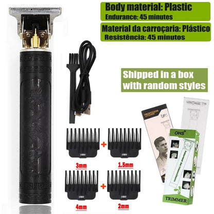 T9 Hair Clipper Repair Beard Shaving Body Hair Trimmer Clippers Electric Machine Men Haircut Machine 0mm Barber Shaver - MANDOTOS