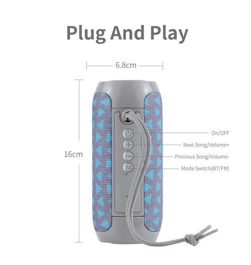 TG117 Bluetooth Speaker - Portable Waterproof TWS Outdoor Speaker - MANDOTOS
