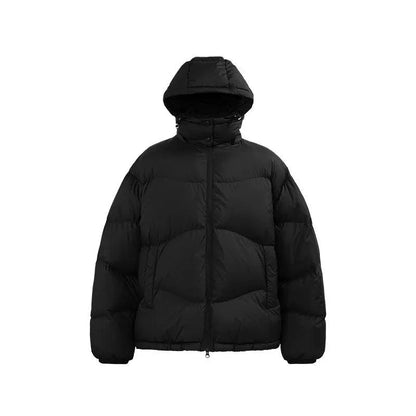 Thin And Portable Puff Down Jacket Solid Color Hooded - MANDOTOS