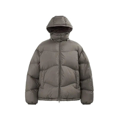 Thin And Portable Puff Down Jacket Solid Color Hooded - MANDOTOS