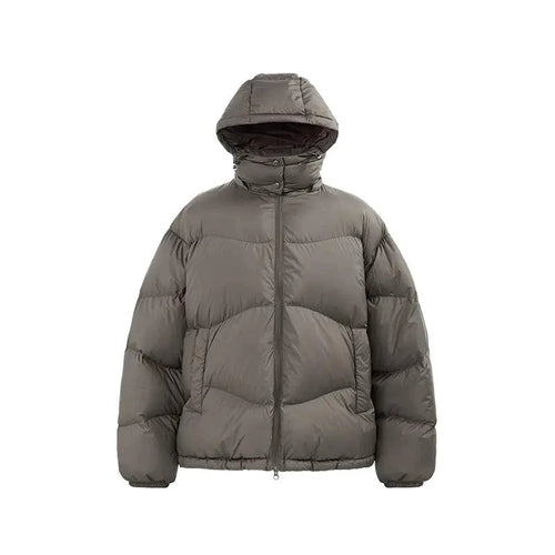 Thin And Portable Puff Down Jacket Solid Color Hooded - MANDOTOS