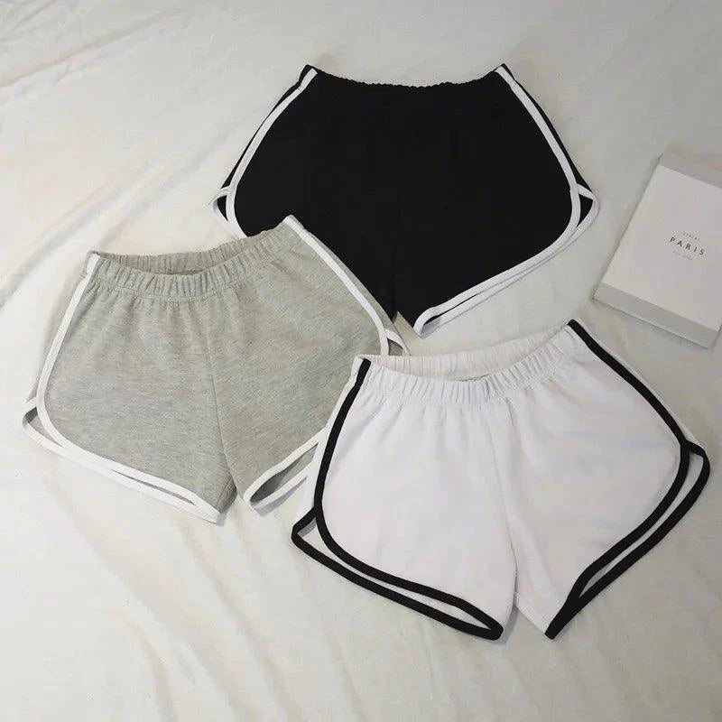 Elastic Shorts for Women, Loose Fitting, Quick Drying, Summer Thin Running, Fitness, Leisure, and Anti External Wear. Instagram - MANDOTOS