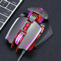 Mandotos Thunder Wolf V9 gaming mouse with ergonomic design and customizable buttons for gaming performance.