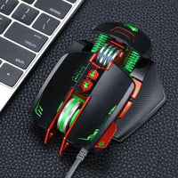 Mandotos Thunder Wolf V9 gaming mouse with ergonomic design and customizable buttons for professional gaming.