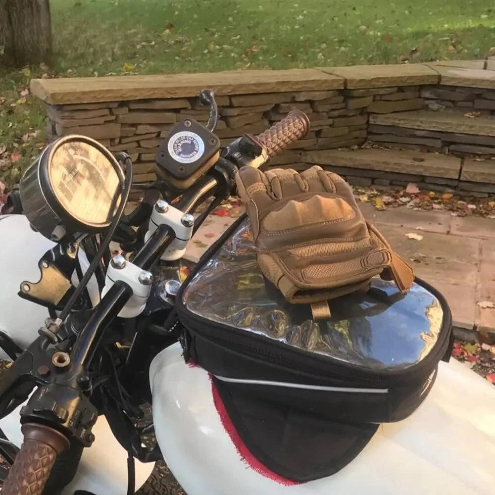 Touchscreen Leather Motorcycle Gloves - MANDOTOS