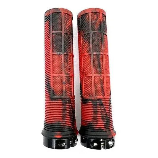 Mandotos TPR cyclist grips with ergonomic design and textured surface for a secure, comfortable hold on bike handlebars.