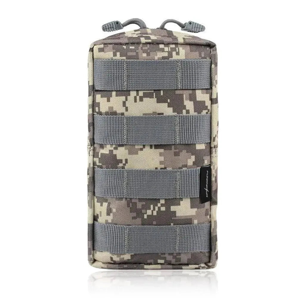 Mandotos Trail Trek waist pouch showing adjustable strap, multiple compartments, and durable fabric for outdoor adventures.