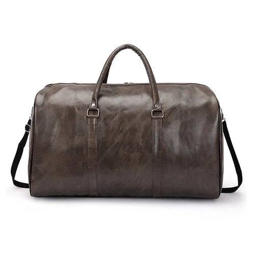 Travel Bag For Men Pu Leather Shoulder Bag Big Capacity Tote Bags For Women Fashion New Duffle Crossbody Bag Sports Pack luggage MANDOTOS