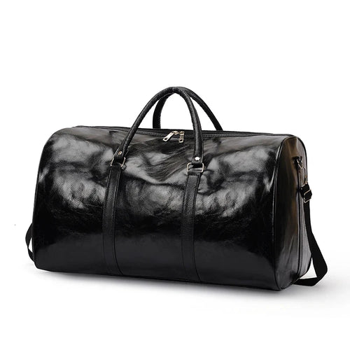 Travel Bag For Men Pu Leather Shoulder Bag Big Capacity Tote Bags For Women Fashion New Duffle Crossbody Bag Sports Pack luggage MANDOTOS