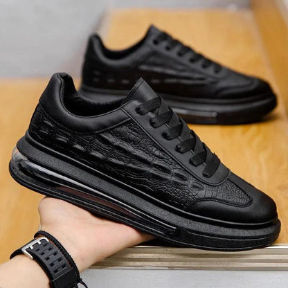 Trendy Leather Men's Shoes Fashion Casual Sneakers - MANDOTOS