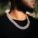 Triple Row Diamond Gold Cuban Chain - MANDOTOS
