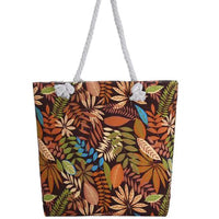 Twin-sided artistic canvas bag by MANDOTOS featuring vibrant, creative designs on durable fabric for stylish everyday use.