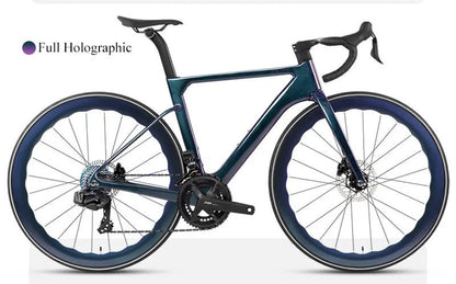 TWITTER 700X25C Carbon Road Bicycle Wireless Men's Hydraulic Disc Racing Bike With WheelTop EDS TX 24S Shifter 50mm Carbon Wheel MANDOTOS