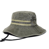 Mandotos unisex summer outdoor hat with wide brim, breathable fabric, and adjustable strap for sun protection and comfort.